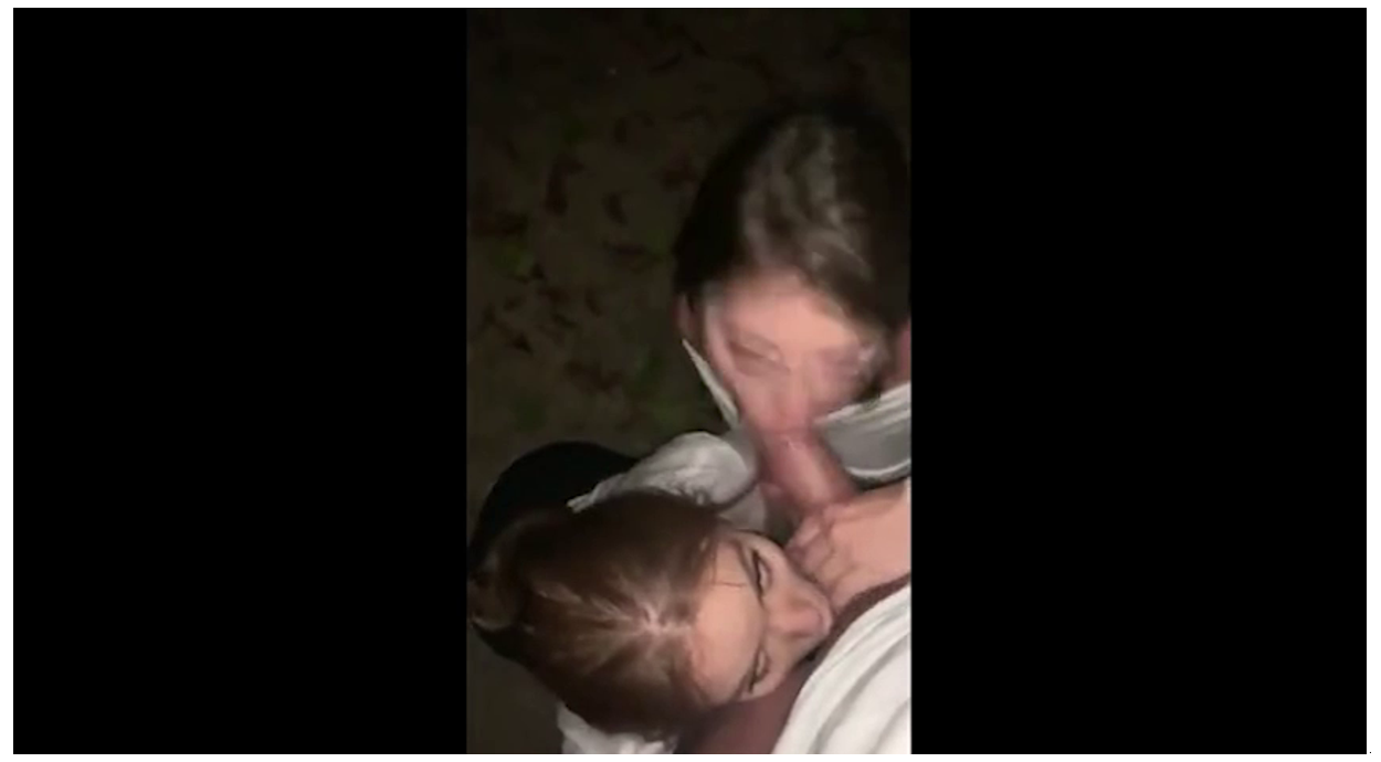 Adriana Chechik Threesom Blowjob In Public Porn Video