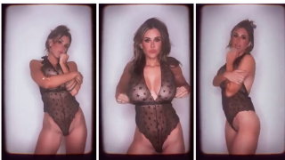 Brittany Furlan Boobs See Through Lingerie Video