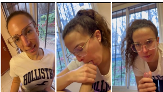 Ginger and Rhett Good BJ and balls licking