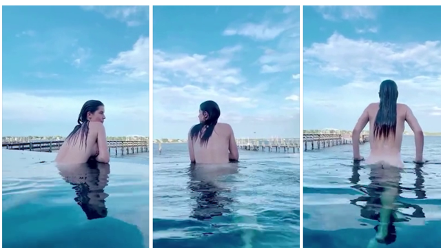Amanda Cerny Nude Swimming Pool PPV Video